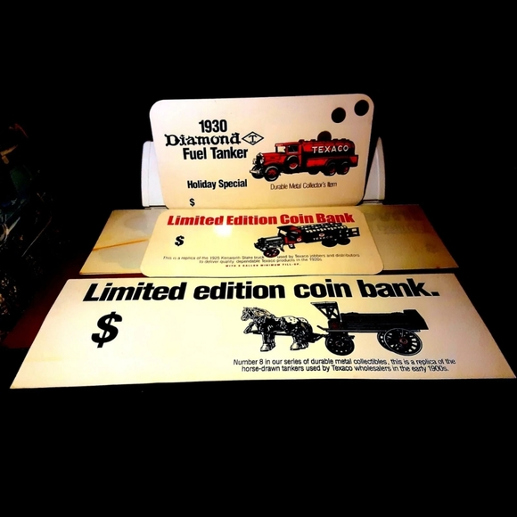 Texaco Horse Drawn Fuel Tanker Advertising Sign Display Lot 12 items - Picture 3 of 10